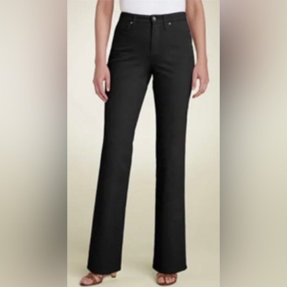 Cambio Black Jade Straight Leg Stretch Jeans Pants Women's 4